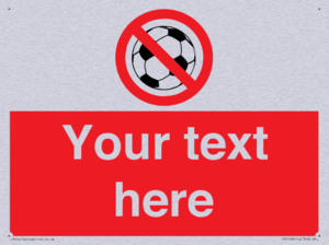 Custom No Ball Games Sign